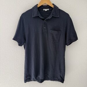 Alex Mill Mens Polo Shirt Small Navy Blue Preppy